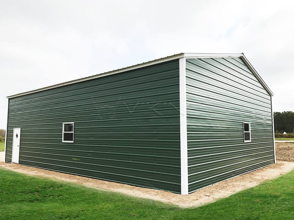 30x40x12-enclosed-garage-workshop-end