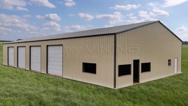 48 x 80 x 12 All Vertical Commercial Metal Building