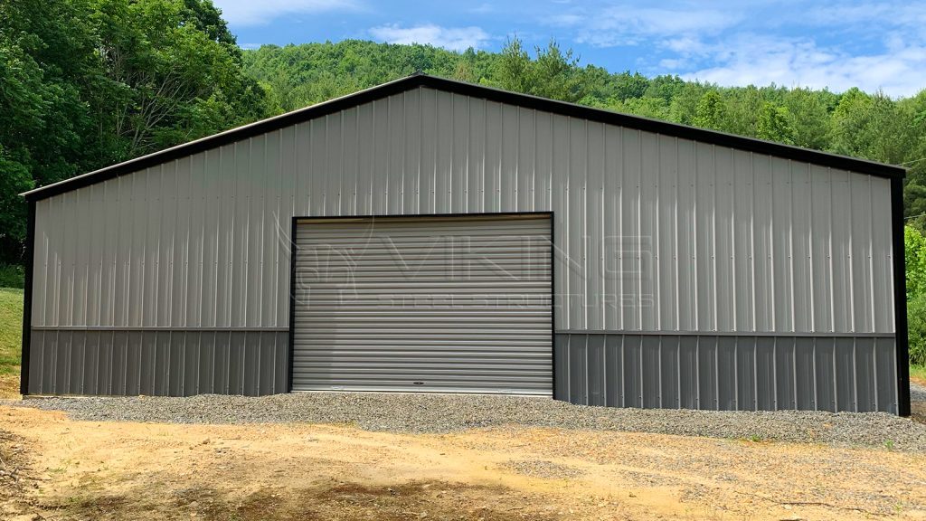 40x72x10 Two Tone Clear Span Metal Building