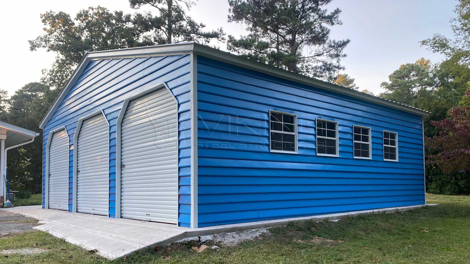 30x30x9 Vertical Roof Metal Garage 30x30 Vertical Roof Garage