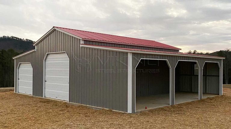 42x30x12 All Vertical Metal Barn