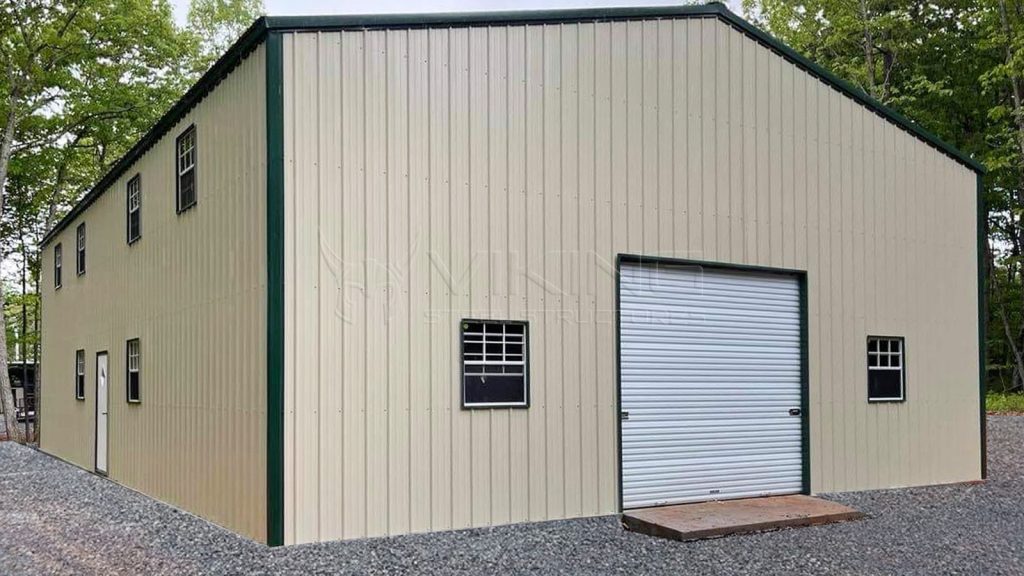 40x50x16 All Vertical Metal Garage