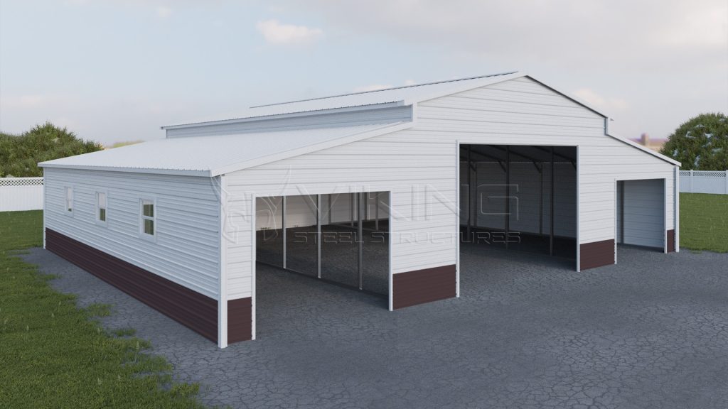 48x41 Enclosed Carolina Barn Building